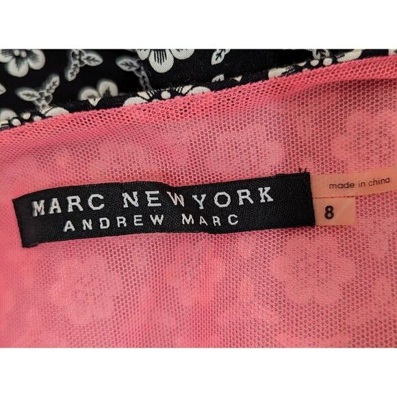 Marck New York Women's Fully Lined Front Zip Fit and Flare Dress Size 8 - Picture 9 of 14